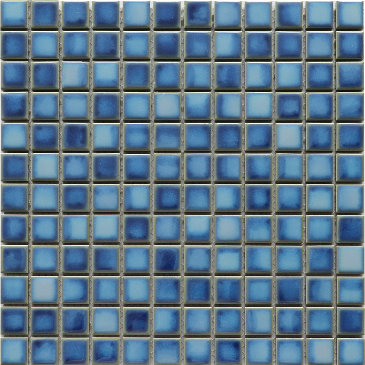 Foshan Porcelain Mosaic Blue Mixed Ceramic Mosaics