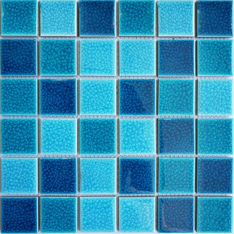 Crackle Glazed Ceramic Mosaic Tile For Wall Backsplash from China
