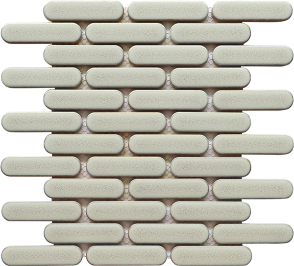Brick White Brick Ceramic Deco Mosaic