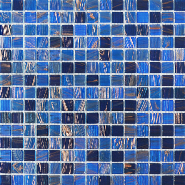 Manufacture 20x20mm Goldline Glass Mosaics for Background Wall