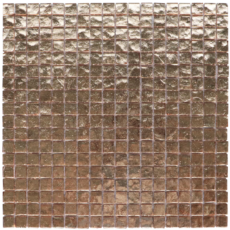 Rose Gold Stained Colored Glass Mosaics Tile